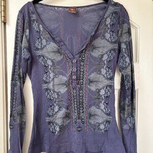American Vintage Purple Long Sleeve Top